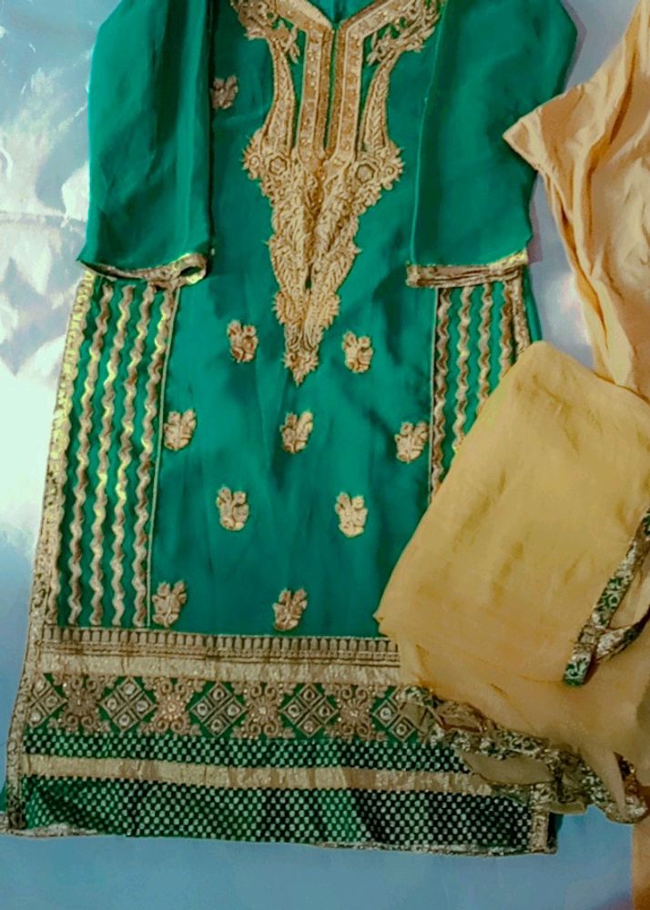 Suite With Pant And Dupatta