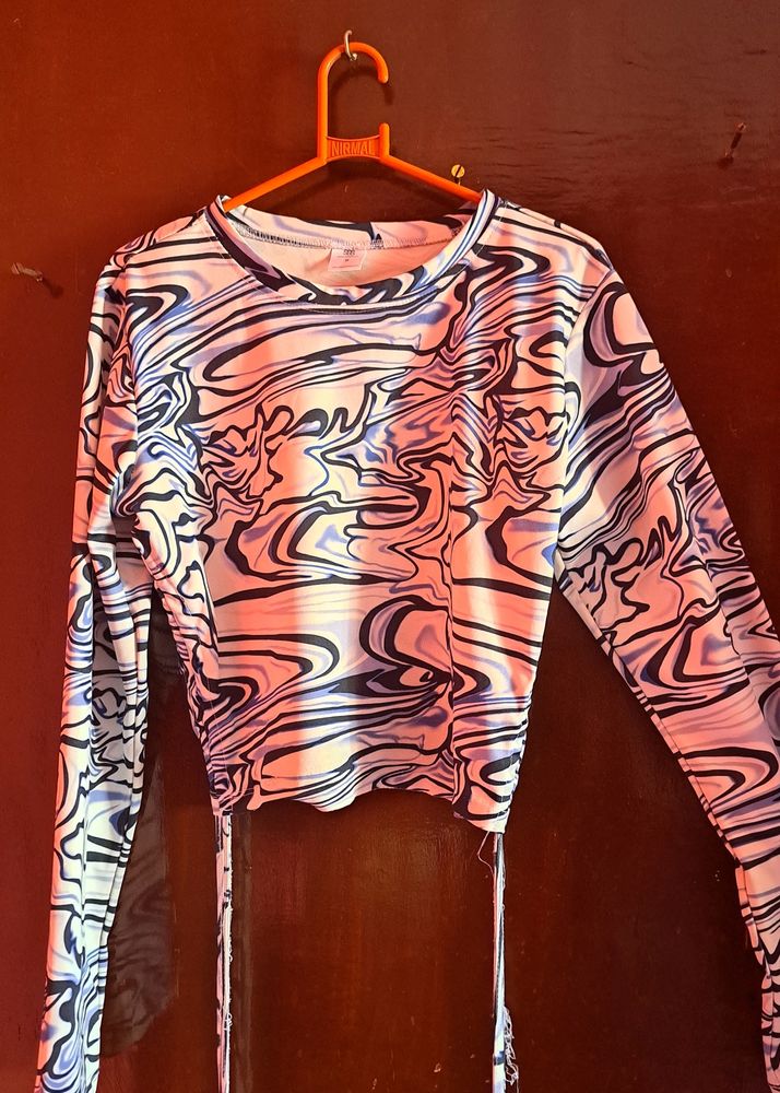 Draw String Pullover T-Shirt