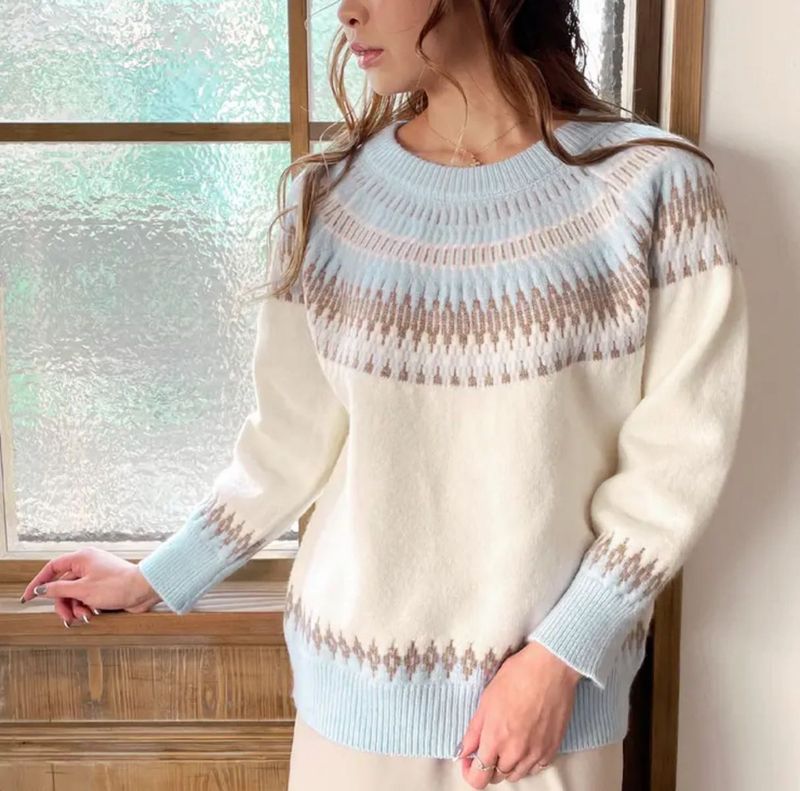 Fair Isle Knit Sweater