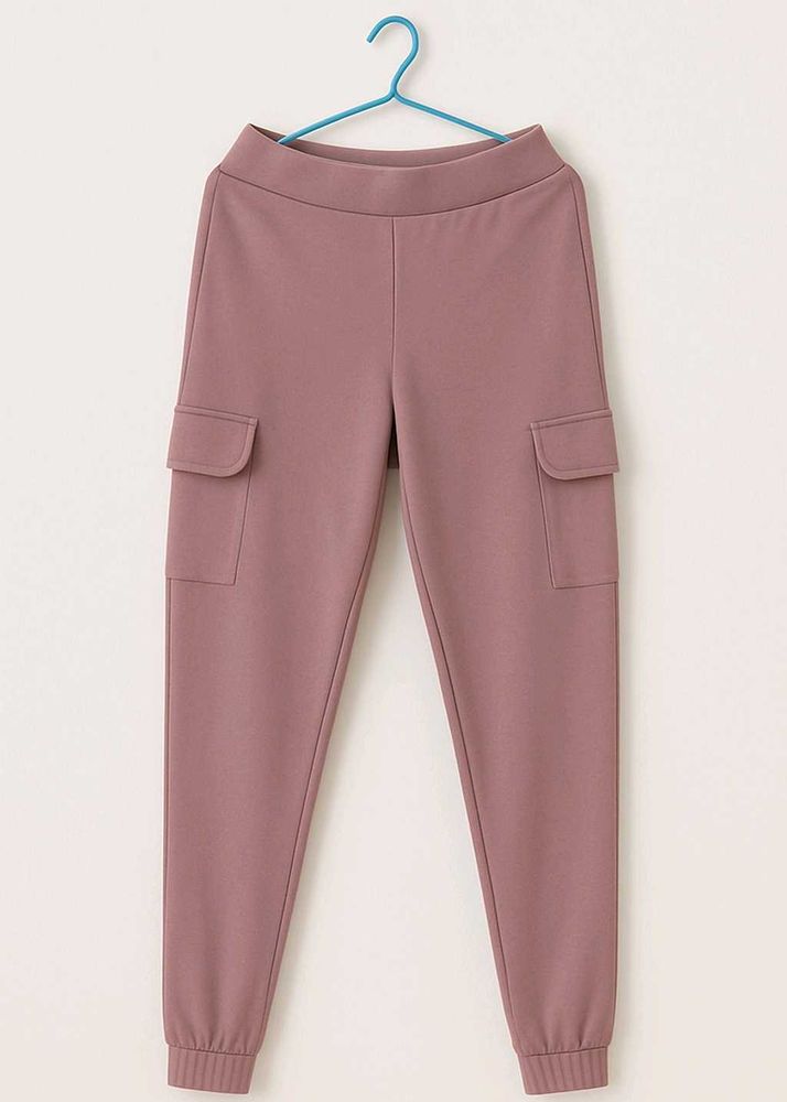 Stylish Mauve Cargo Pants🩷