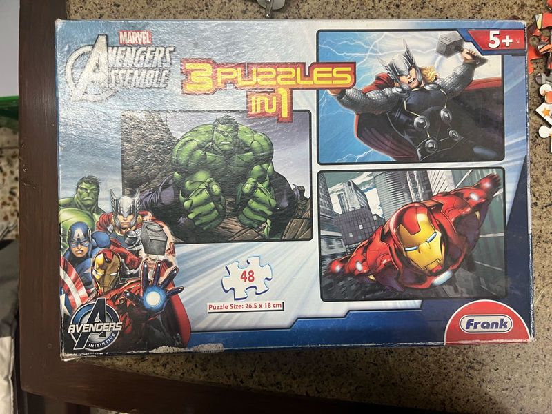 145 Pieces Marvel Avengers 3-in-1 Puzzle