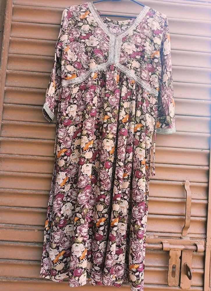 Floral Print Ethnic NyraKurti
