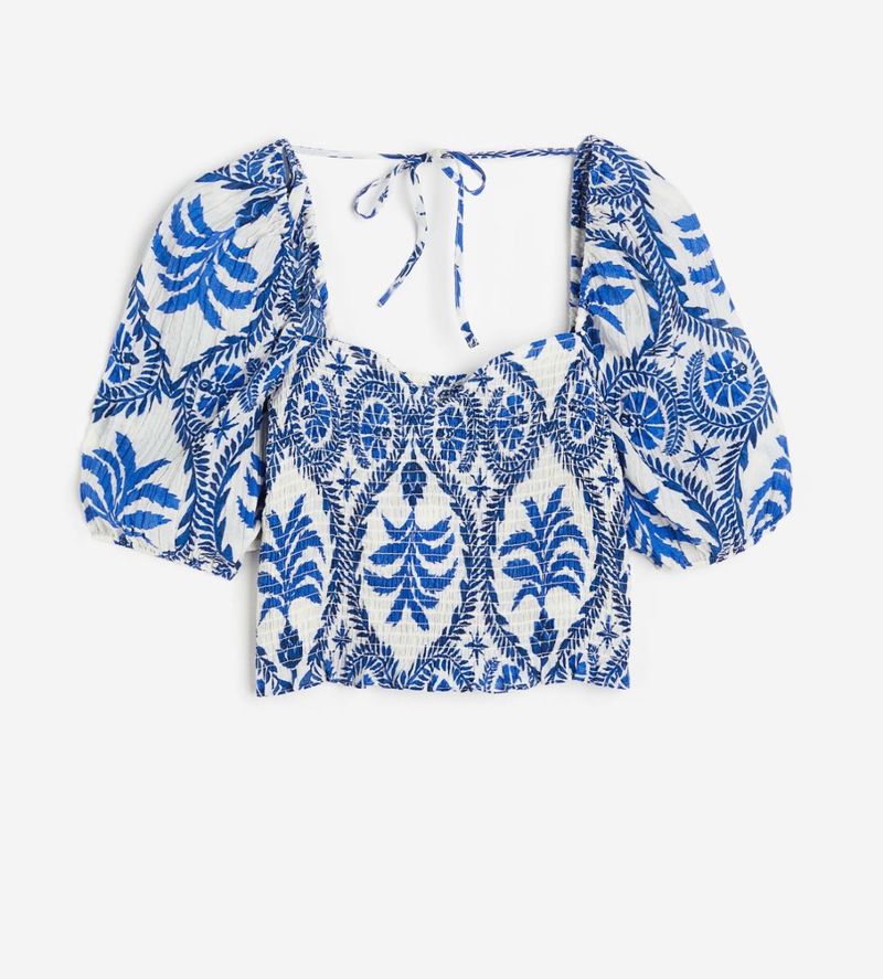 H&amp;m Sweetheart Neck Top