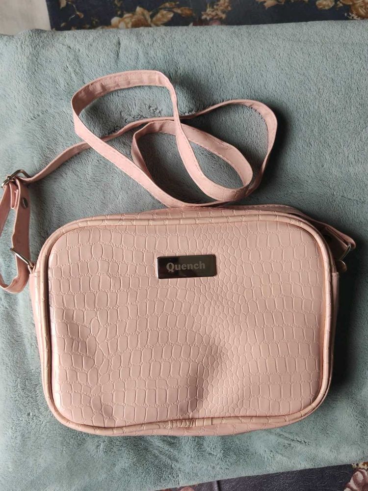 Stylish Pink Rich Pattern Sling Bag
