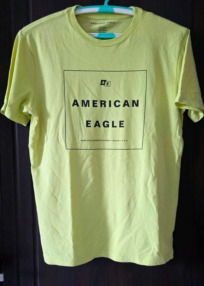 American Eagle Graphic Tee - Lemon Yellow