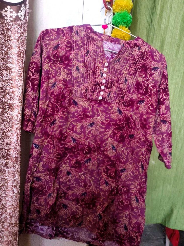 Purple Paisley Tunic