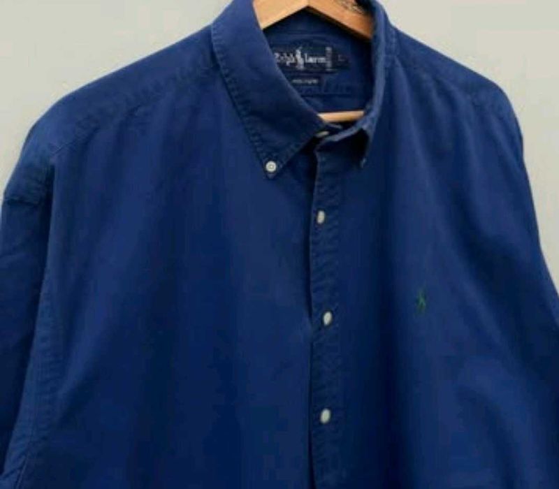 Ralph Lauren Blue Button-Down Shirt