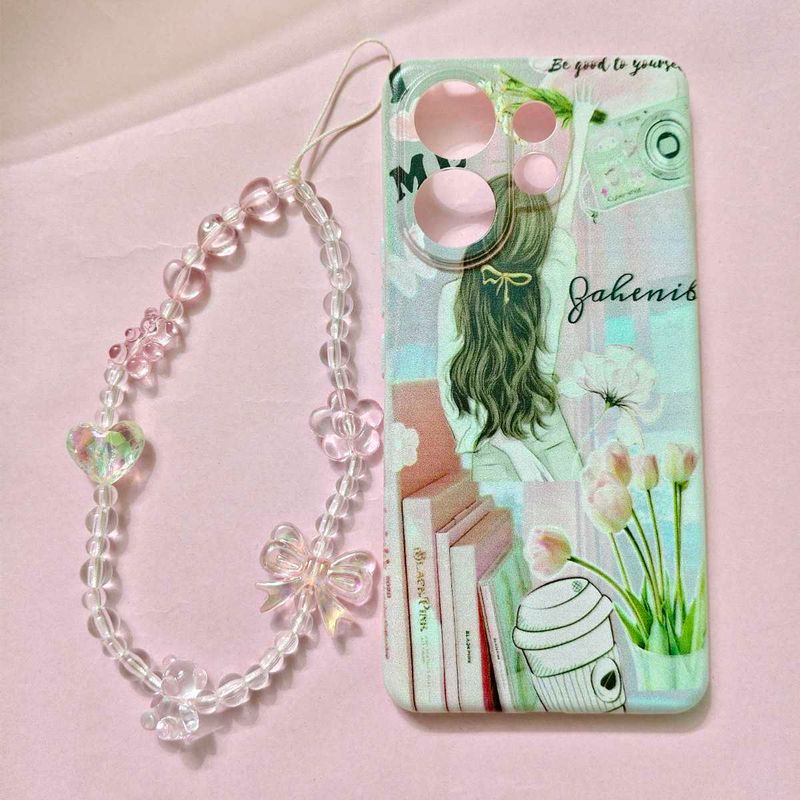 Cute Phone Case with Beaded Charm 💗