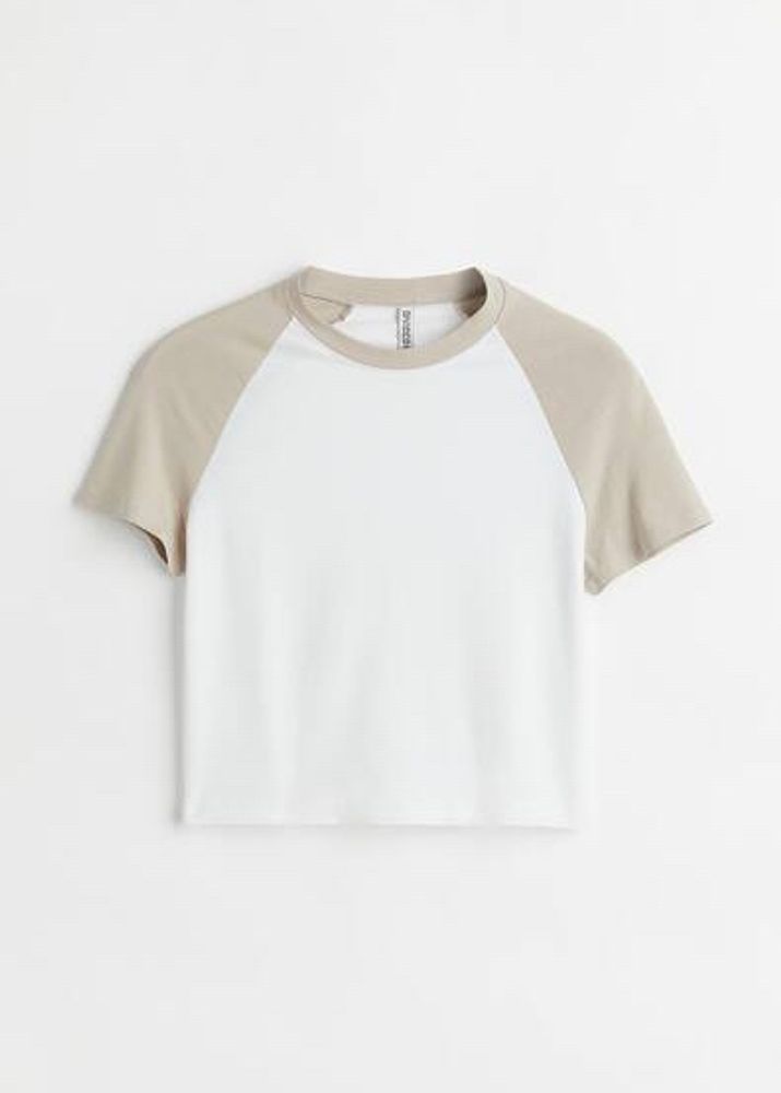 H&amp;M white crop top🧚🏼‍♀️