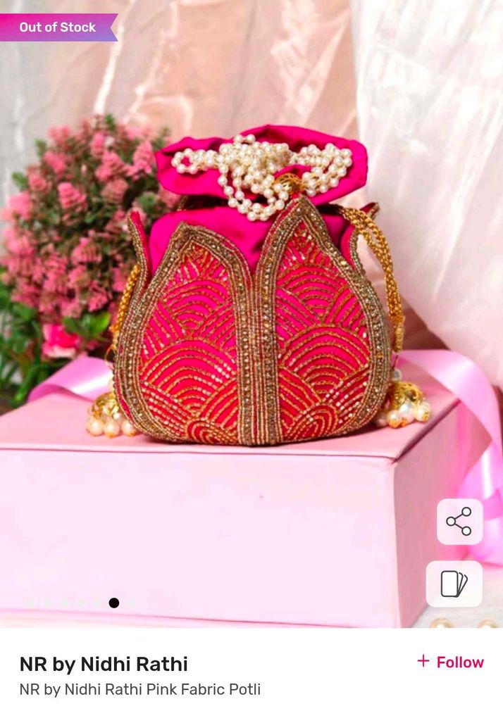 Nr By Nidhi Rathi Potli Hand Work Pearl Chain