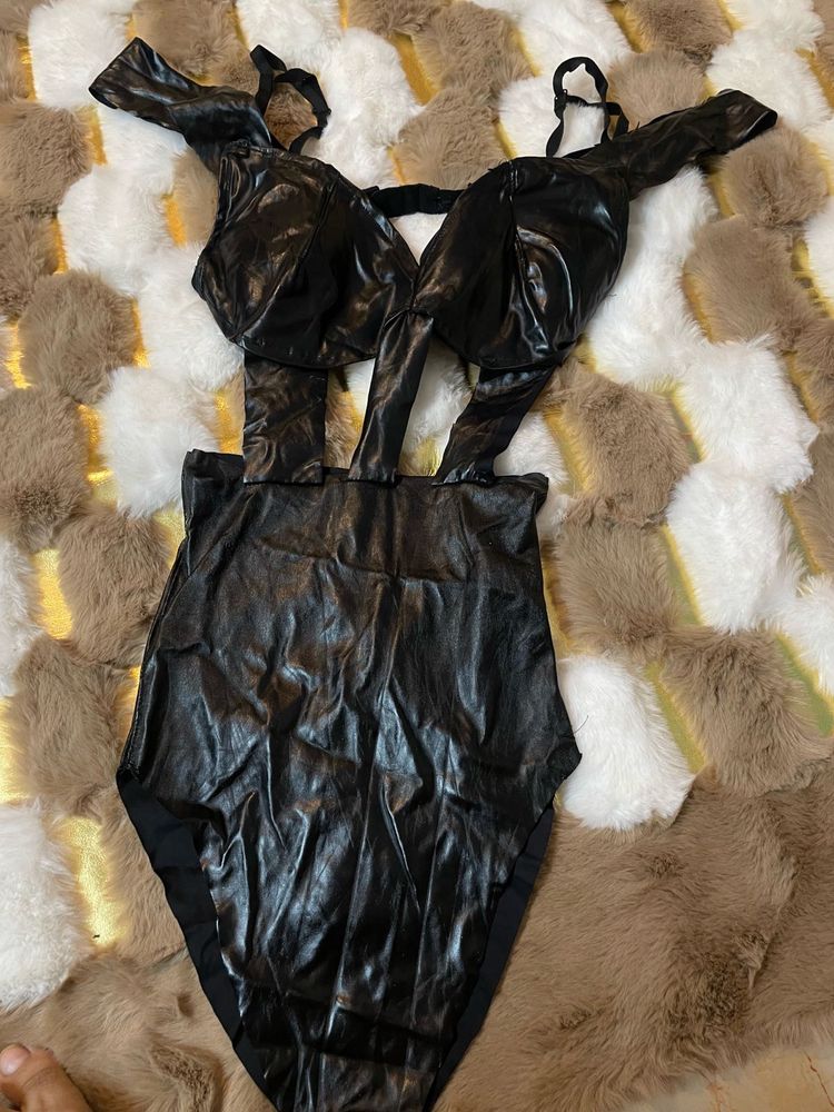 black cutout babydoll
