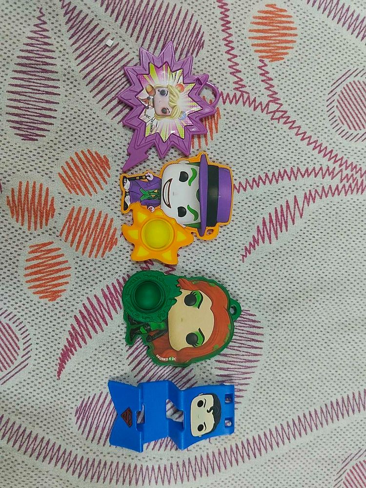 DC Funko Pop! Keychains (Set of 4)