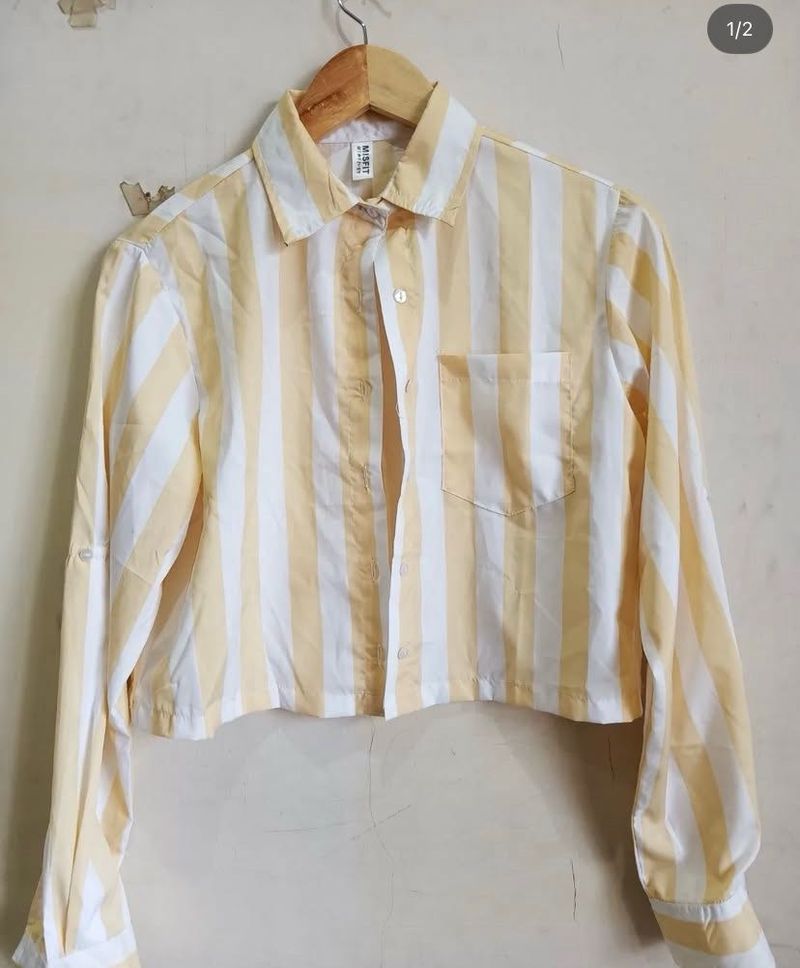 Striped Crop Top Shirt
