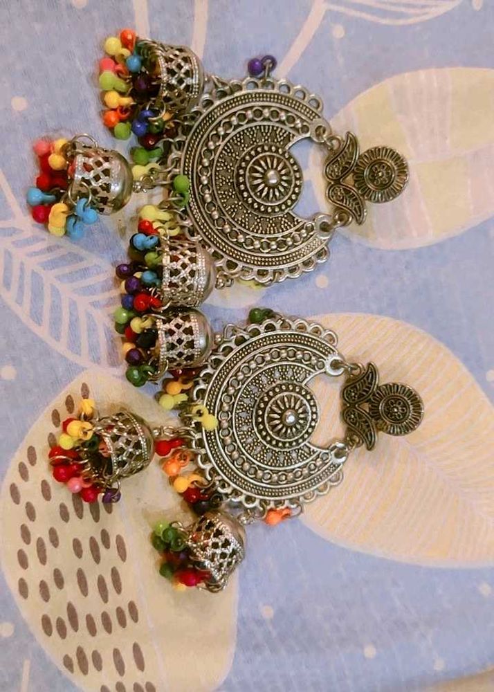 Colorful Jhumka Earrings
