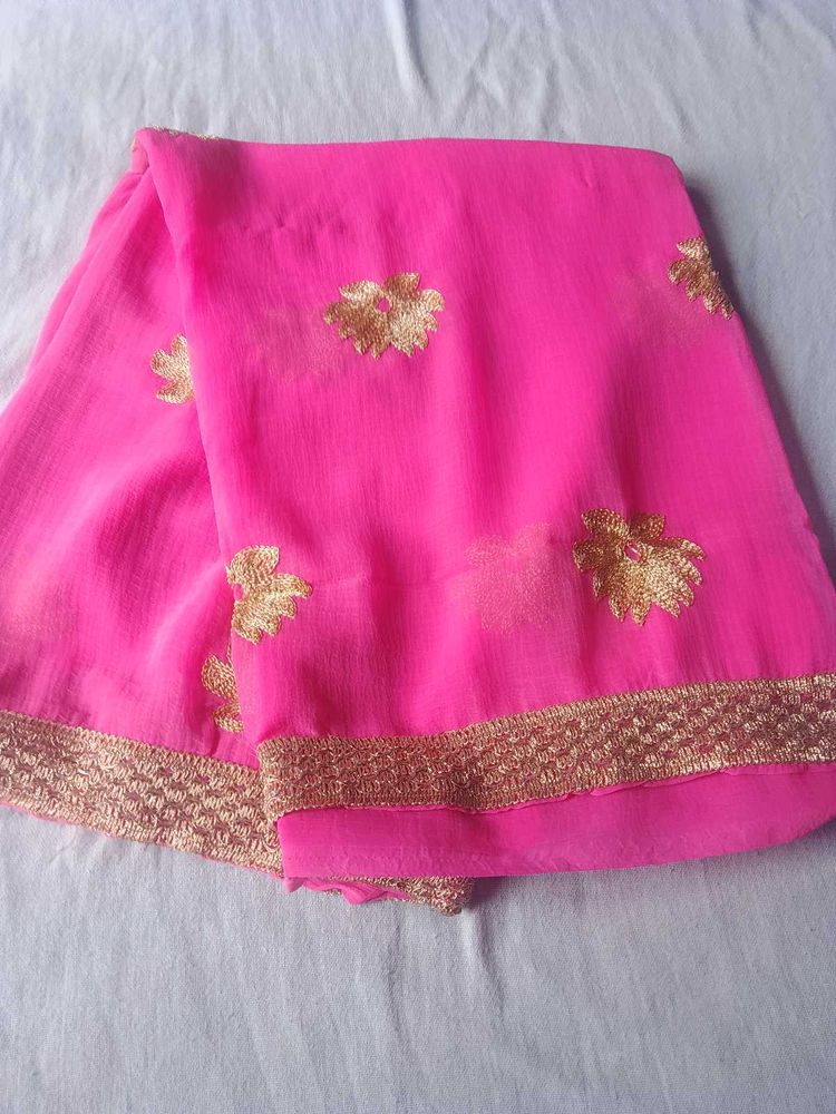 Elegant Pink Saree