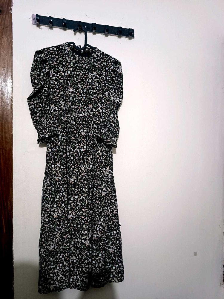 Floral Print Midi Dress