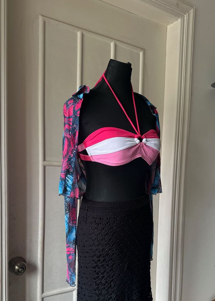 Bikini top with Cover Up
