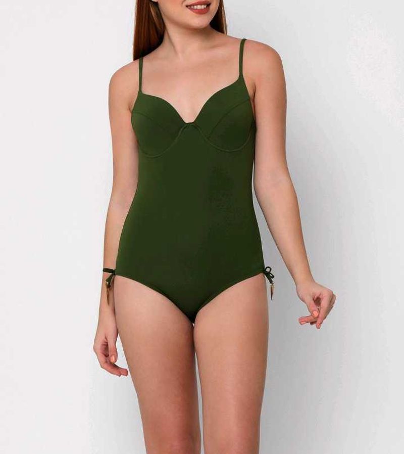 Esha Swimming Wear Olive Colour