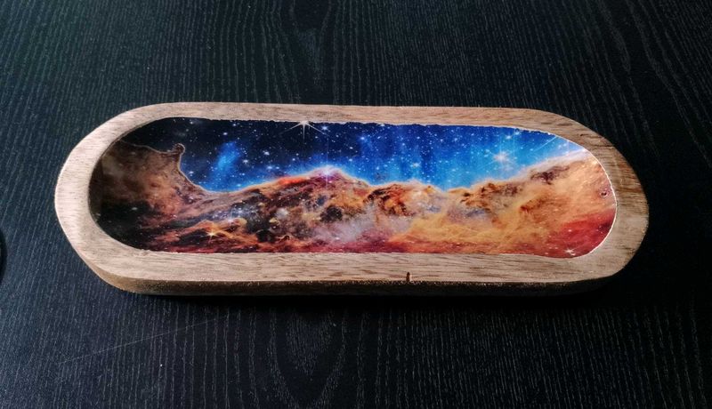 Simply Vedic Dual Wooden Incense Sticks Holder.