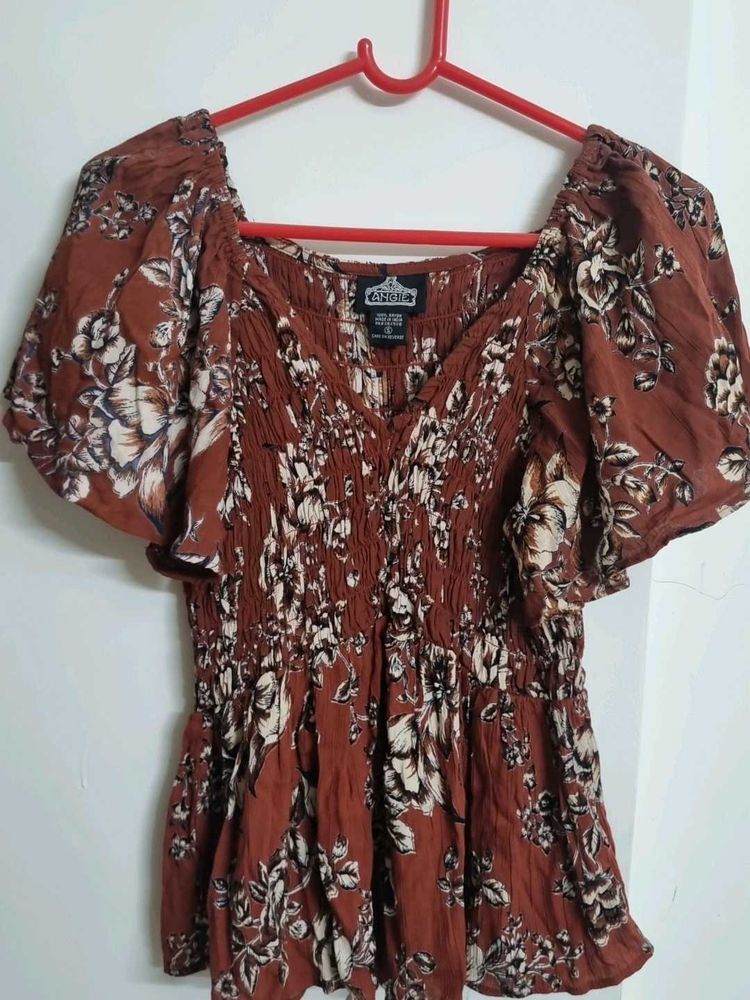Rust Orange Top