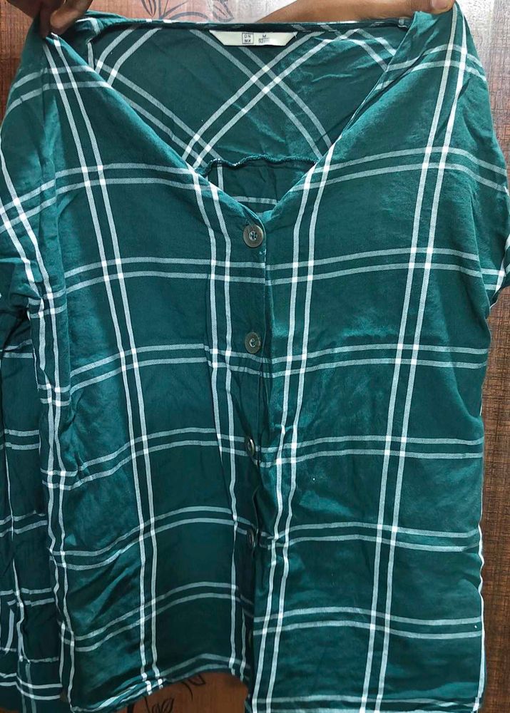 Checked casual shirt for women 🎀