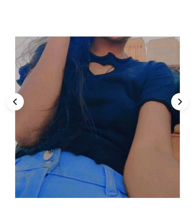 Cute Black Cutout Top