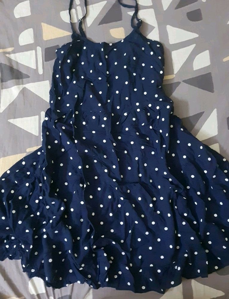 Women Skater Dark Blue Dress