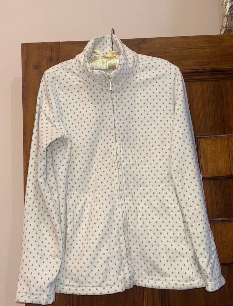 uniqlo Polka Dot Zip-Up Jacket