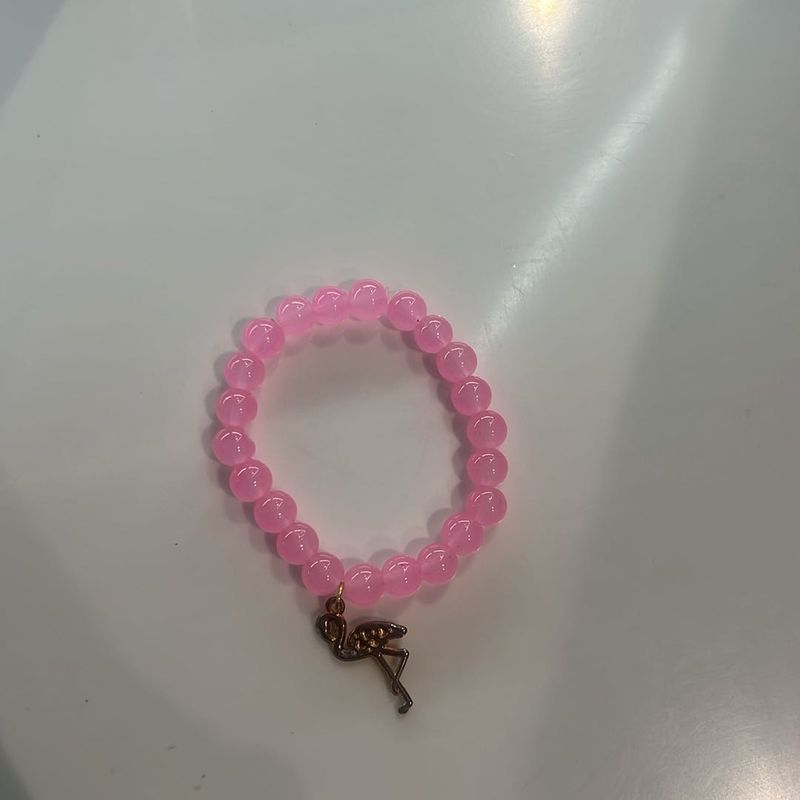 Pink Flamingo Charm Bracelet