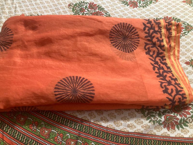 Nice Block Printed Saree