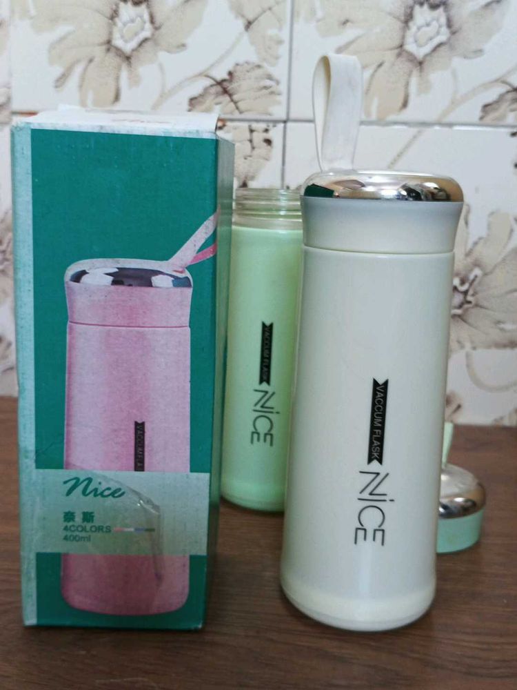 2 New GLASS Water Bottle