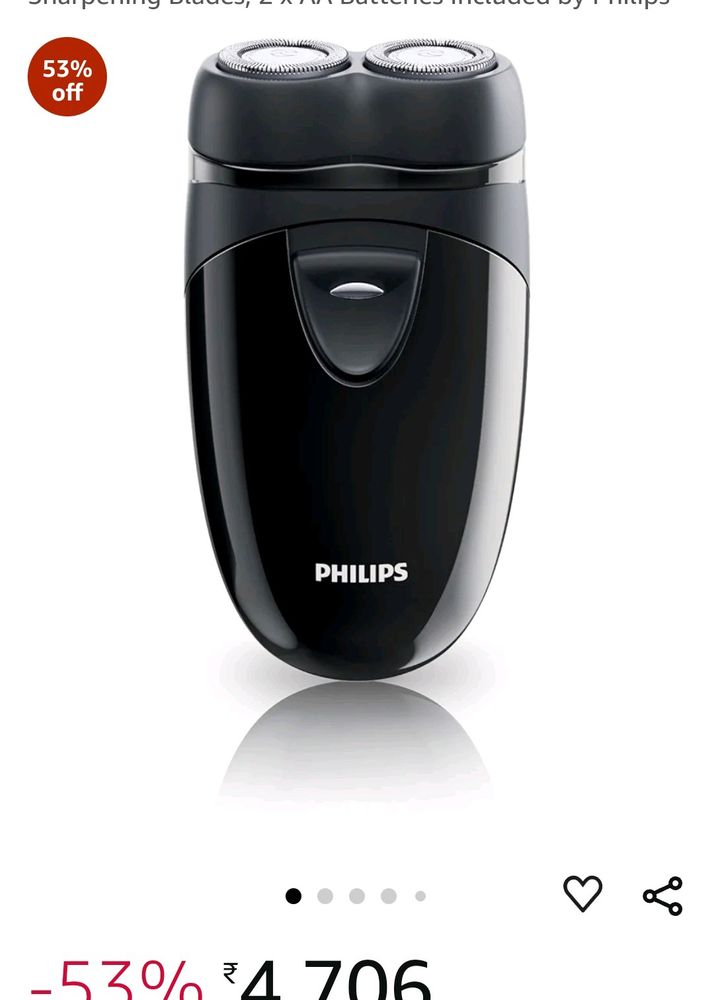 Philips Men Travel Shaver With Close Cut Tecnology