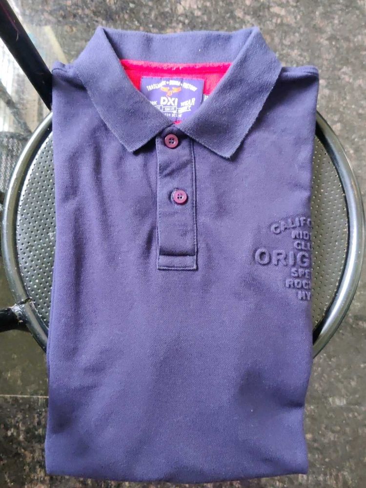 5xl-DXI Stylish Purple Polo Shirt