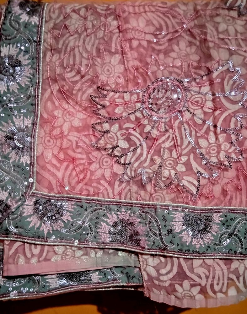 Embroidered Floral Saree