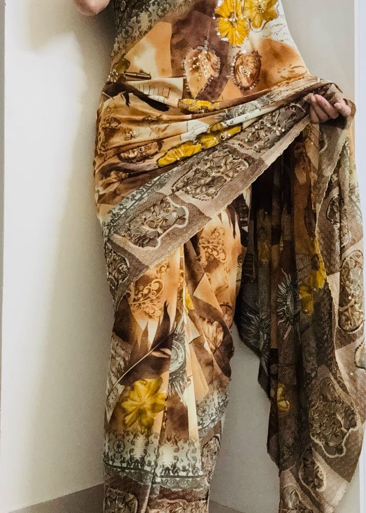 Vintage Embellished Designer Saree