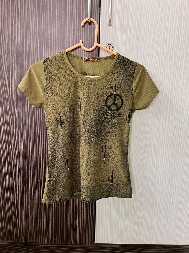 Olive Color T-shirt