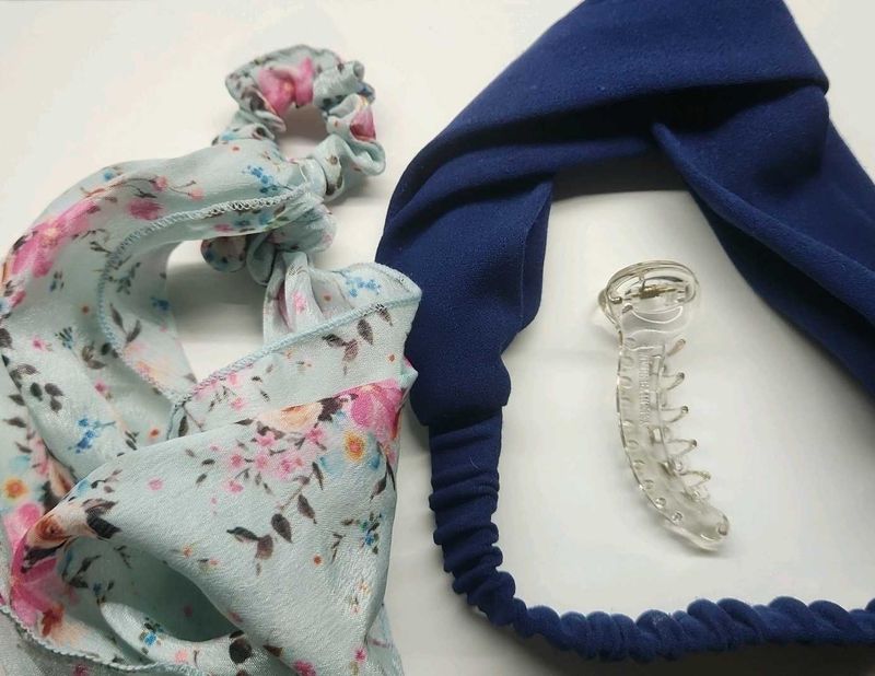 Headband, Scrunchie &amp; Hair Clip Bundle