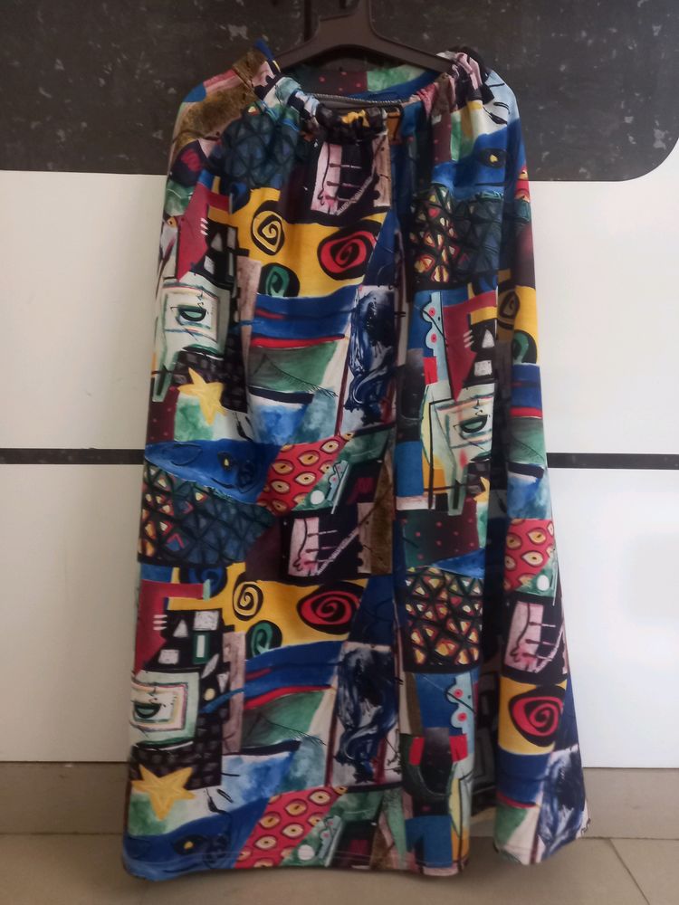 Printed Long Skirt