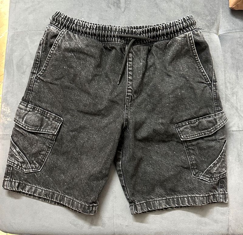 Cargo Denim Shorts