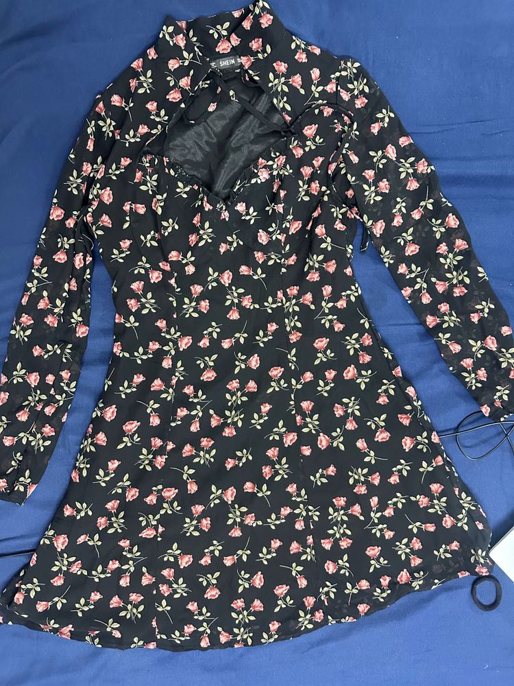 Floral Print Mini Dress