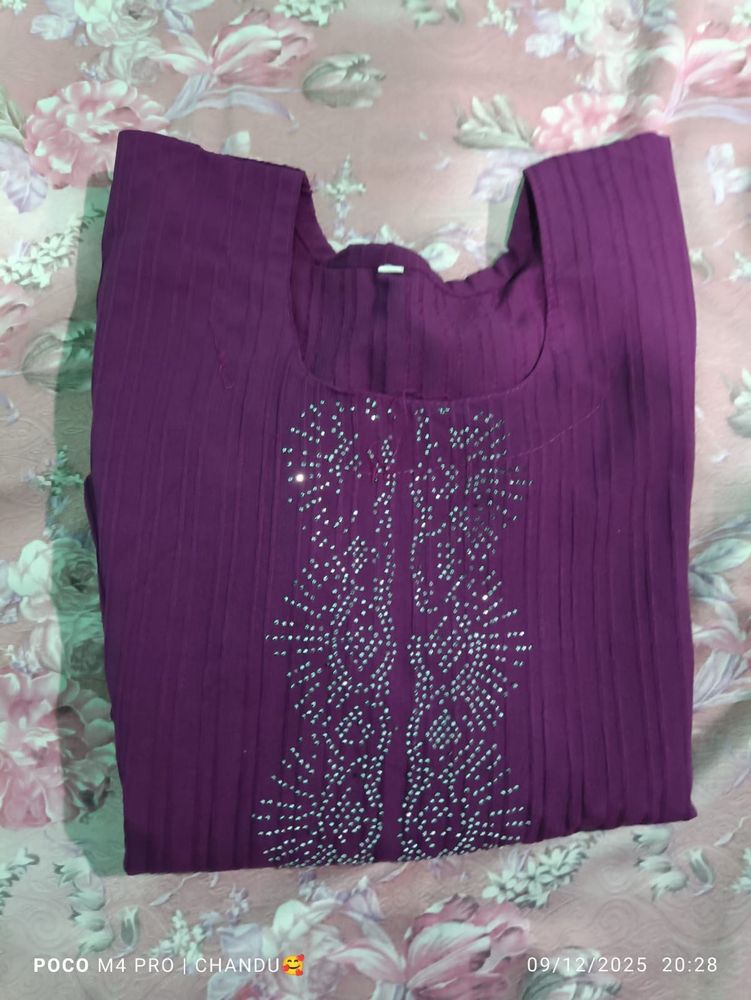 Elegant Purple Kurta