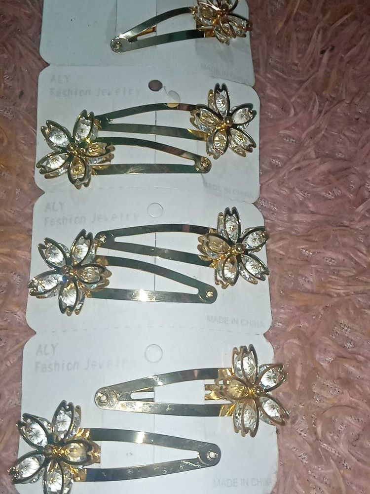 Floral Hair Clips