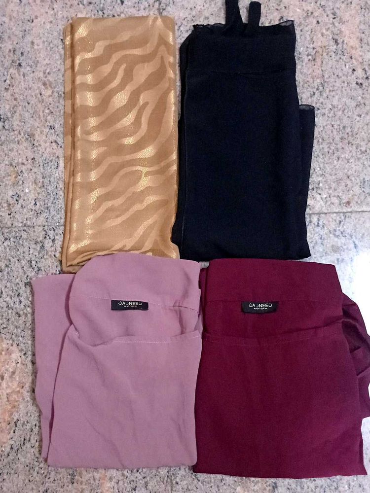 4 Hijab Set 2 Khimar1Naqab1 Duppata Hija