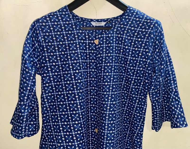 Blue Printed Kurta