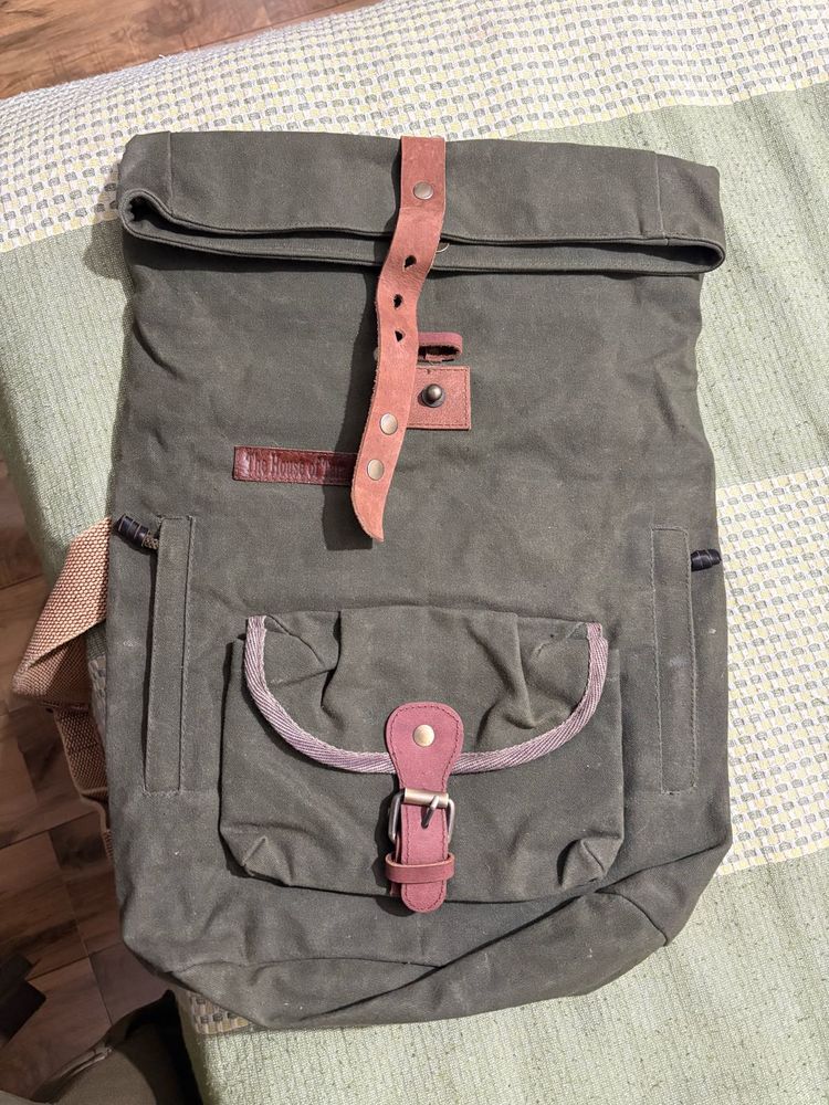 Canvas Roll-Top Backpack