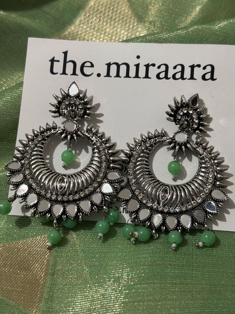 The Miraara Silver Drop Earrings