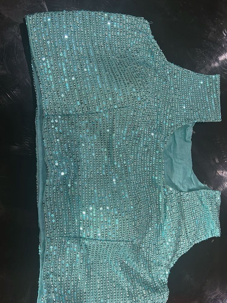 Not Used Readymade Sequin Blouse