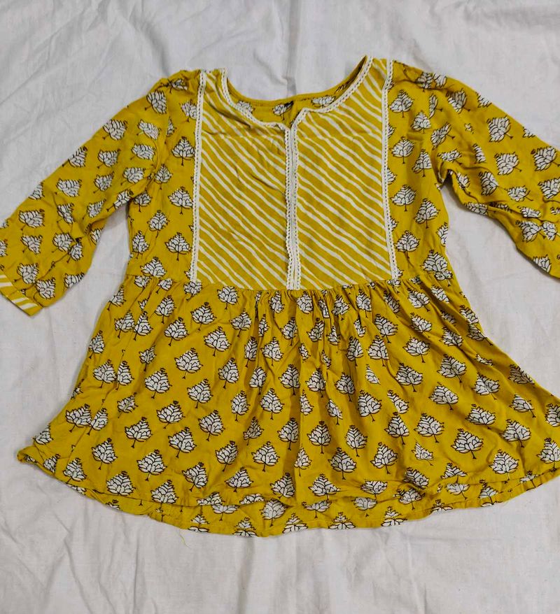 Cotton Short Printed Kurti