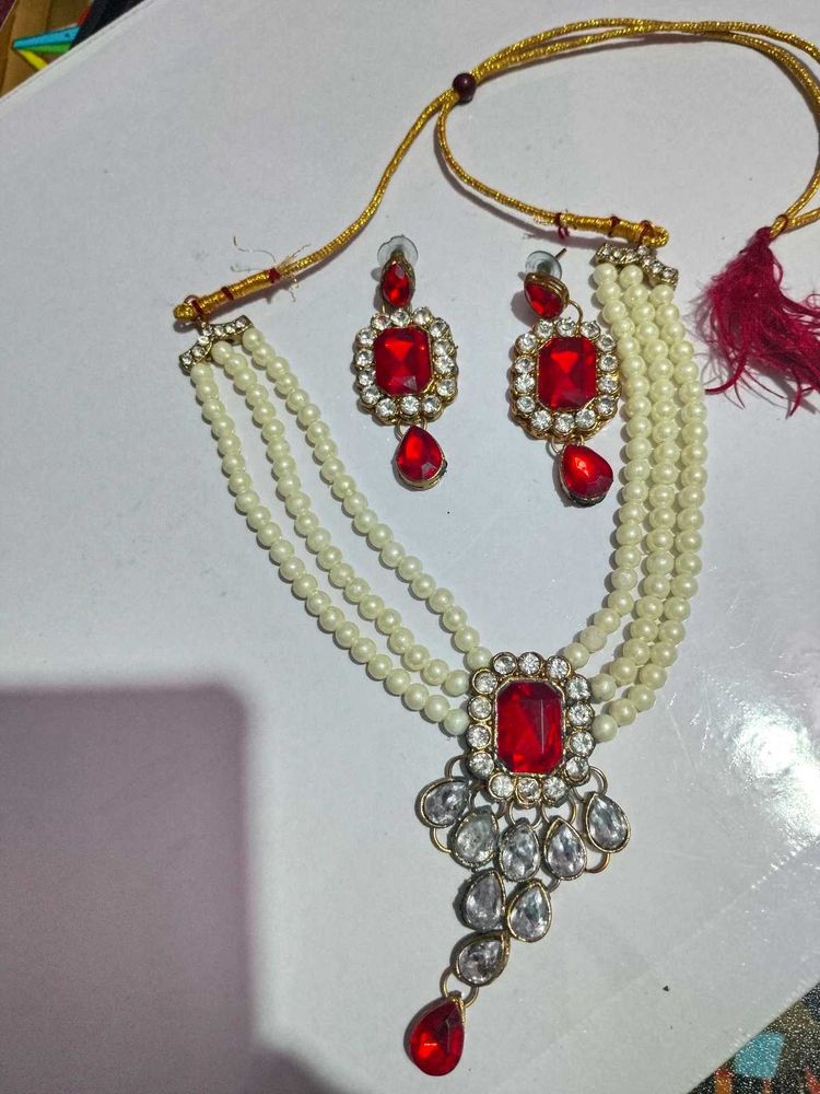 Moti Kundan Nacklace