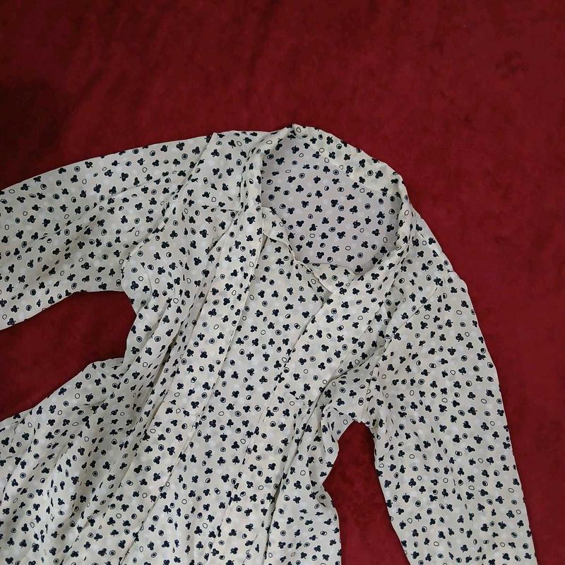 Cute Office Wear Printed Formal Top Women